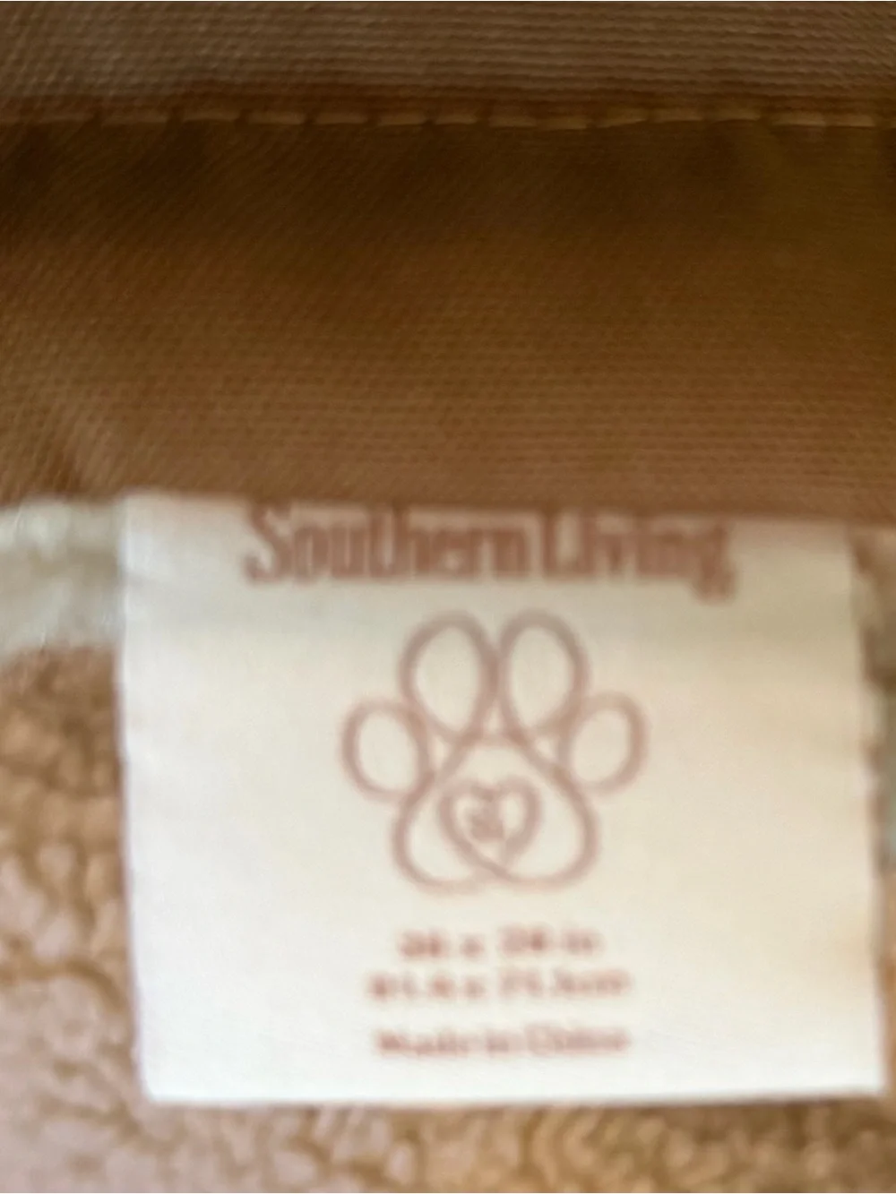 Southern Living fleece pet carrier for small dogs